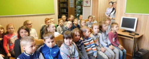 Wizyta uczniów ze Szkoły Podstawowej im. Kornela Makuszyńskiego w Borkach